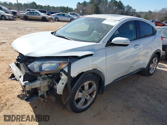 2016 Honda HR-V EX with VIN 3CZRU5H5XGM747289, listed as a IAAI auction lot 41635506 with 24,520 mi miles. Bid and sale history available at carsss.com. Image 2.