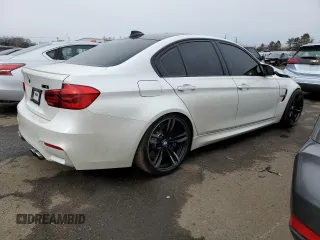 2015 BMW M3 with VIN WBS3C9C54FP804889, listed as a Copart auction lot 42242213 with 53,164 mi miles. Bid and sale history available at carsss.com. Image 3.