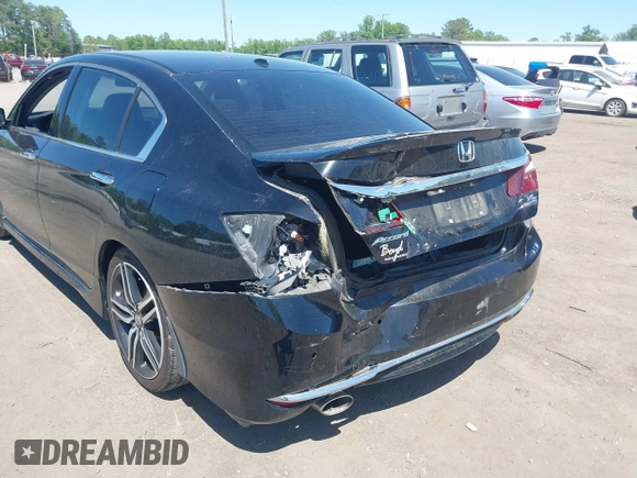 2016 Honda Accord Touring with VIN 1HGCR3F93GA036152, listed as a IAAI auction lot 42134354 with 233,311 mi miles and . Bid and sale history available at DreamBid. Image 6.