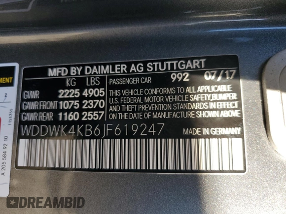 2018 Mercedes-Benz C 300 z VIN WDDWK4KB6JF619247, wystawiony jako Copart lot #75002364 z przebiegiem 94 612 mil mil oraz Szkoda całkowita • Salvage title. Historia ofert i sprzedaży dostępna na DreamBid. Obrazek 12.