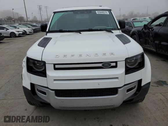 2021 Land Rover Defender S with VIN SALEJ7RX9M2038129, listed as a Copart auction lot 83840574 with 88,105 mi miles and Salvage title. Bid and sale history available at DreamBid. Image 5.