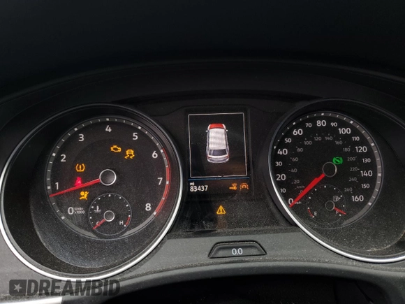 2018 Volkswagen Atlas SE with VIN 1V2LR2CA0JC541907, listed as a Copart auction lot 58746275 with 83,437 mi miles and Salvage title. Bid and sale history available at DreamBid. Image 9.