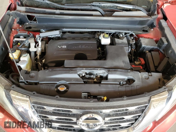 2017 Nissan Pathfinder S with VIN 5N1DR2MN0HC654897, listed as a Copart auction lot 64501285 with 129,075 mi miles and Clean title. Bid and sale history available at DreamBid. Image 12.