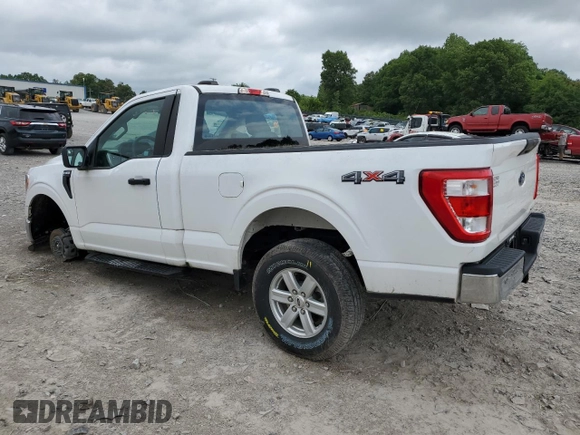 2021 Ford F-150 XL with VIN 1FTMF1EP7MKE72931, listed as a Copart auction lot 60650605 with 23,825 mi miles and Salvage title. Bid and sale history available at DreamBid. Image 2.
