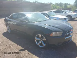 2013 Dodge Charger SE with VIN 2C3CDXBGXDH643384, listed as a IAAI auction lot 41977909 with 124,666 mi miles. Bid and sale history available at carsss.com. Image 1.