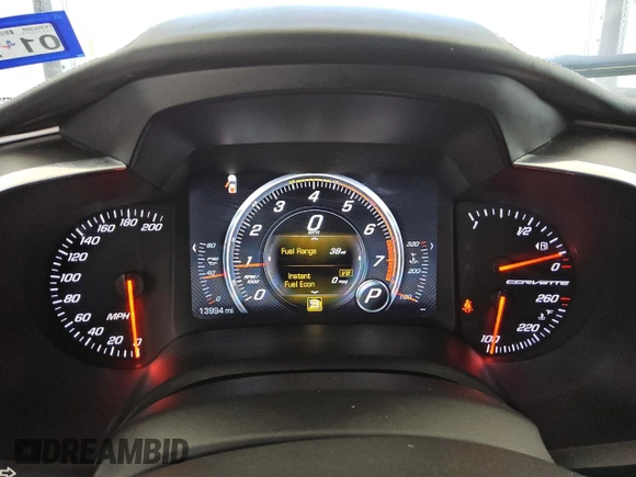 2015 Chevrolet Corvette 3LT with VIN 1G1YF2D74F5105830, listed as a Copart auction lot 74052814 with 13,994 mi miles and Clean Title. Bid and sale history available at carsss.com. Image 9.
