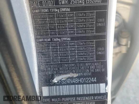 2008 Land Rover LR2 SE z VIN SALFS24N48H012244, wystawiony jako Copart lot #63635505 z przebiegiem 163 399 mil mil oraz Szkoda całkowita • Salvage title. Historia ofert i sprzedaży dostępna na DreamBid. Obrazek 13.