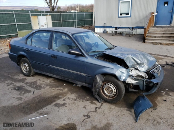1996 Honda Civic DX with VIN 2HGEJ6627TH519109, listed as a Copart auction lot 80286234 with 149,482 mi miles and Salvage Title. Bid and sale history available at carsss.com. Image 4.