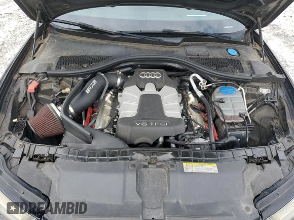 2012 Audi A6 Prestige with VIN WAUJGAFC2CN090358, listed as a Copart auction lot 59486925 with 159,885 mi miles and Salvage title. Bid and sale history available at DreamBid. Image 11.