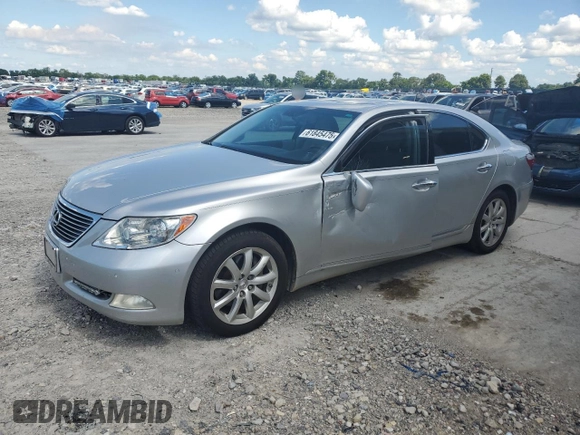 2008 Lexus LS 460 with VIN JTHBL46F285067604, listed as a Copart auction lot 61845475 with 159,870 mi miles and Salvage title. Bid and sale history available at DreamBid. Image 1.
