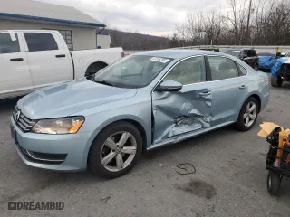 2012 Volkswagen Passat SE with VIN 1VWBP7A31CC059743, listed as a Copart auction lot 47315785 with 106,597 mi miles and Salvage Title. Bid and sale history available at carsss.com. Image 1.