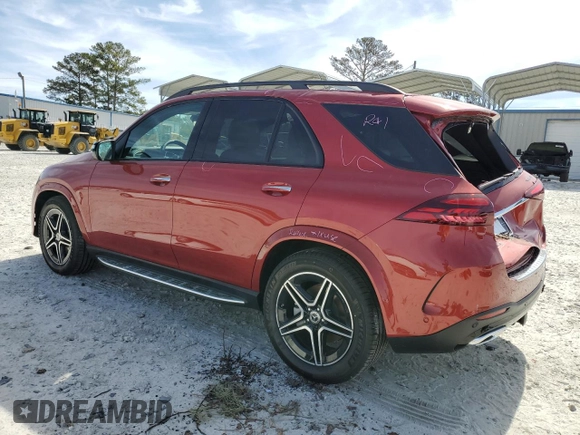 2025 Mercedes-Benz GLE 450 with VIN 4JGFB5KB1SB336260, listed as a Copart auction lot 48842765 with 11 mi miles and Salvage title. Bid and sale history available at DreamBid. Image 2.