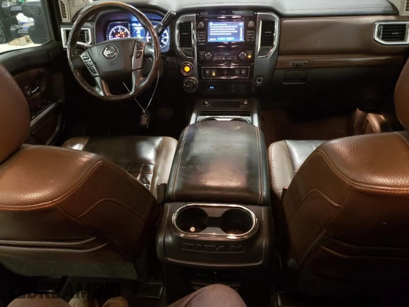 2016 Nissan Titan XD Platinum Reserve with VIN 1N6BA1F49GN517376, listed as a Copart auction lot 81189484 with 147,435 mi miles and Salvage Title. Bid and sale history available at carsss.com. Image 8.