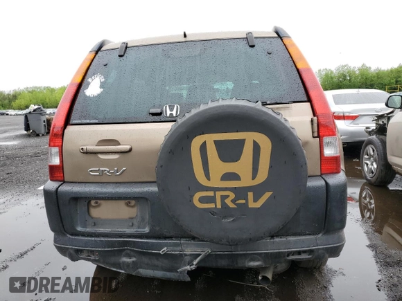 2002 Honda CR-V EX with VIN SHSRD788X2U009896, listed as a Copart auction lot 55624225 with 276,153 mi miles and Salvage Title. Bid and sale history available at carsss.com. Image 6.