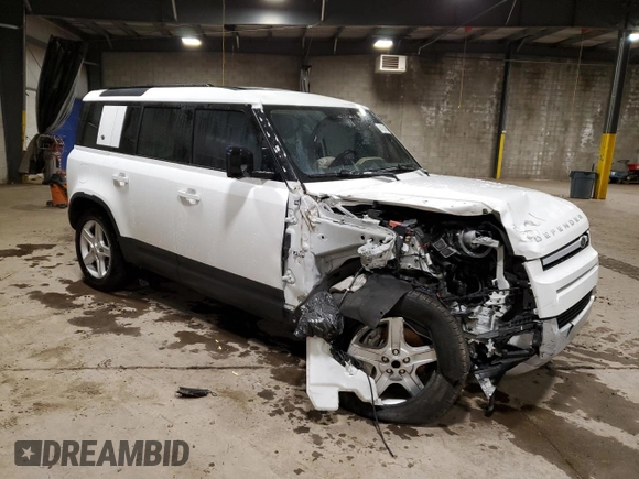 2020 Land Rover Defender SE with VIN SALEP7EU9L2022313, listed as a Copart auction lot 84724134 with 64,136 mi miles and Salvage title. Bid and sale history available at DreamBid. Image 4.
