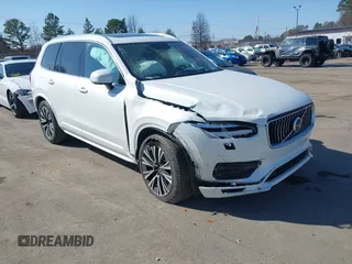 2021 Volvo XC90 Momentum with VIN YV4A22PK0M1741795, listed as a IAAI auction lot 41537835 with 37,152 mi miles. Bid and sale history available at carsss.com. Image 1.