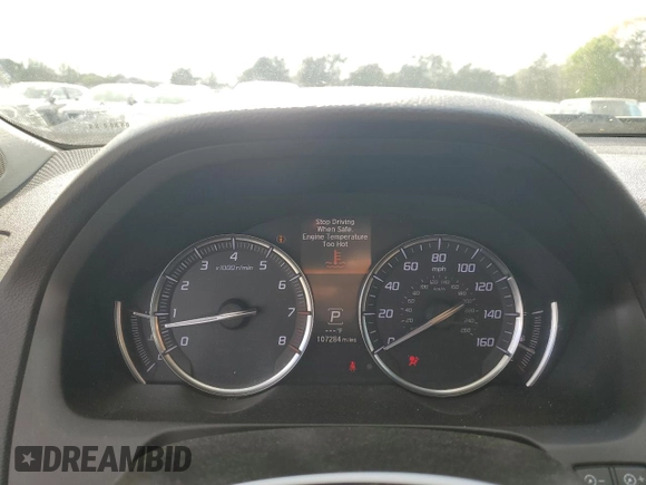 2019 Acura TLX Advance with VIN 19UUB2F86KA002693, listed as a Copart auction lot 52086385 with 107,284 mi miles and Salvage title. Bid and sale history available at DreamBid. Image 9.