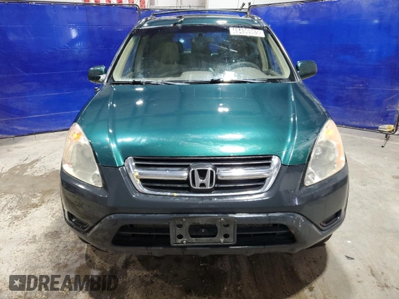 2002 Honda CR-V EX with VIN JHLRD78862C039307, listed as a Copart auction lot 49496985 with 286,836 mi miles and Clean Title. Bid and sale history available at carsss.com. Image 5.