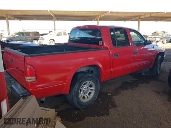 2004 Dodge Dakota Sport with VIN 1D7HL38N54S768570, listed as a IAAI auction lot 41323715 with 269,242 mi miles. Bid and sale history available at carsss.com. Image 4.