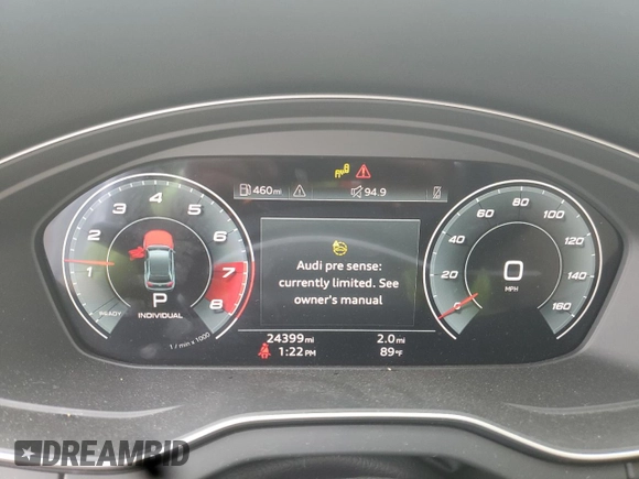 2021 Audi Q5 Premium Plus с VIN WA1BAAFY5M2071840, выставлен на аукционе Copart как лот 60482625 с пробегом 24 399 миль миль и Списание • Salvage title. История ставок и продаж доступна на DreamBid. Изображение 9.