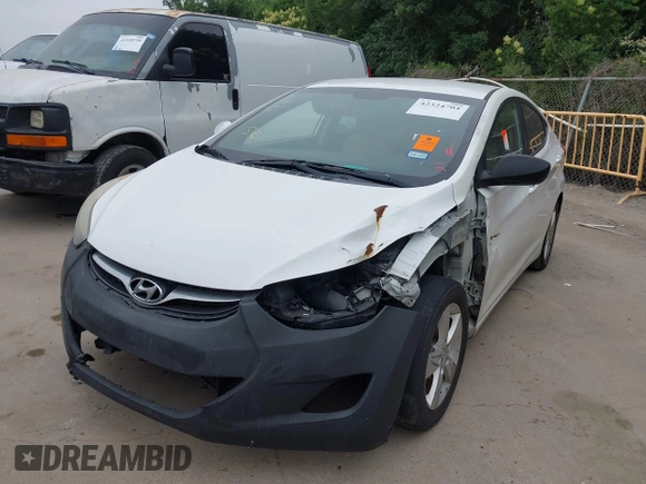 2013 Hyundai Elantra GLS with VIN 5NPDH4AE3DH343521, listed as a IAAI auction lot 42324704 with Not provided miles and . Bid and sale history available at DreamBid. Image 6.