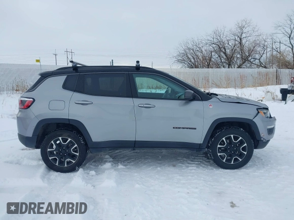 2020 Jeep Compass Trailhawk with VIN 3C4NJDDB1LT203329, listed as a IAAI auction lot 41301931 with 79,035 mi miles and . Bid and sale history available at carsss.com. Image 13.