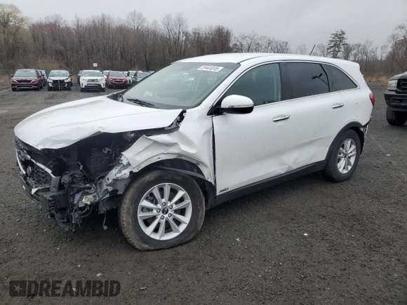 2019 Kia Sorento LX z VIN 5XYPGDA36KG458665, wystawiony jako Copart lot #51441815 z przebiegiem 60 637 mil mil oraz Czysty tytuł • Clean title. Historia ofert i sprzedaży dostępna na DreamBid. Obrazek 1.