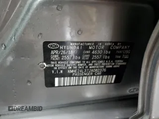 2018 Hyundai Sonata Hybrid SE with VIN KMHE24L37JA082376, listed as a Copart auction lot 76261834 with 97,486 mi miles and Salvage Title. Bid and sale history available at carsss.com. Image 13.