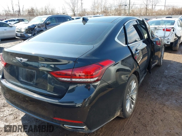 2017 Genesis G80 3.8L with VIN KMHGN4JEXHU178323, listed as a IAAI auction lot 41678966 with 63,268 mi miles. Bid and sale history available at carsss.com. Image 4.
