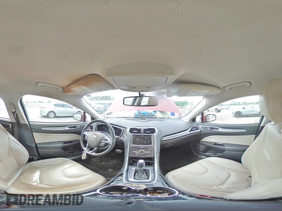 2016 Ford Fusion Titanium with VIN 3FA6P0K93GR347064, listed as a Copart auction lot 58547915 with 190,597 mi miles and Salvage title. Bid and sale history available at DreamBid. Image 14.