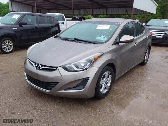 2015 Hyundai Elantra SE with VIN 5NPDH4AE9FH587774, listed as a IAAI auction lot 41960355 with 175,727 mi miles. Bid and sale history available at carsss.com. Image 2.