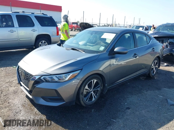 2020 Nissan Sentra SV with VIN 3N1AB8CV7LY245699, listed as a IAAI auction lot 41996373 with 35,625 mi miles and . Bid and sale history available at DreamBid. Image 2.