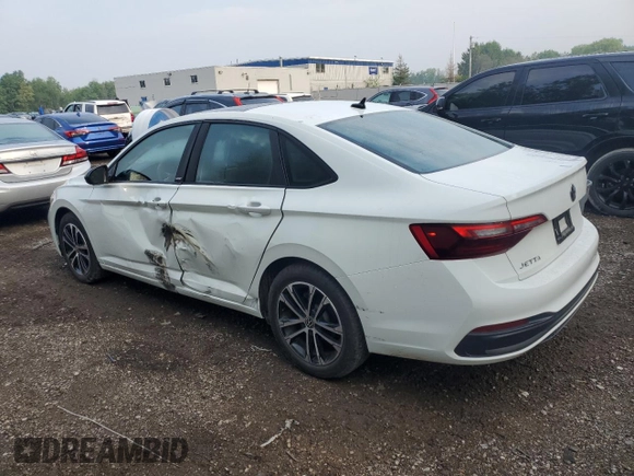 2024 Volkswagen Jetta SE with VIN 3VWSM7BU2RM093228, listed as a Copart auction lot 59108945 with 30,565 mi miles and Salvage title. Bid and sale history available at DreamBid. Image 2.