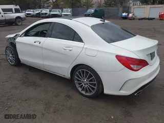 2016 Mercedes-Benz CLA with VIN WDDSJ4EB8GN353581, listed as a IAAI auction lot 41694792 with 109,332 mi miles. Bid and sale history available at carsss.com. Image 3.