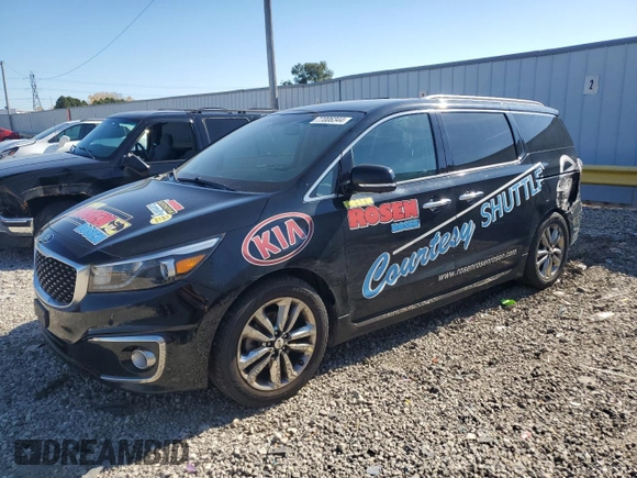 2017 Kia Sedona SX-L with VIN KNDME5C10H6278975, listed as a Copart auction lot 77006344 with 200,874 mi miles and Non Repairable. Bid and sale history available at carsss.com. Image 1.