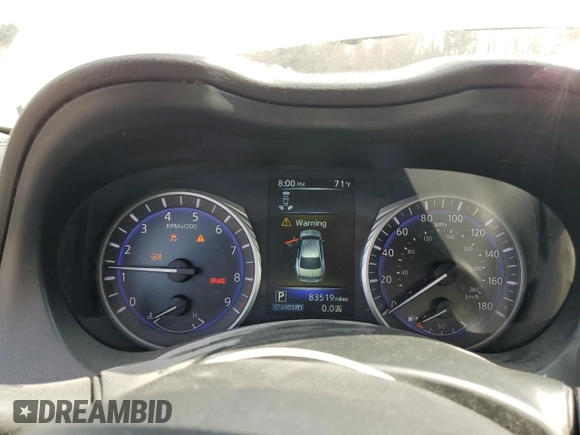 2015 Infiniti Q50 Premium with VIN JN1BV7AR7FM402165, listed as a Copart auction lot 53244085 with 83,519 mi miles and Clean title. Bid and sale history available at DreamBid. Image 9.