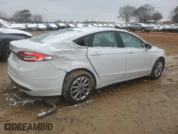 2017 Ford Fusion SE with VIN 3FA6P0HDXHR311384, listed as a Copart auction lot 45710435 with 117,200 mi miles and Salvage Title. Bid and sale history available at carsss.com. Image 3.