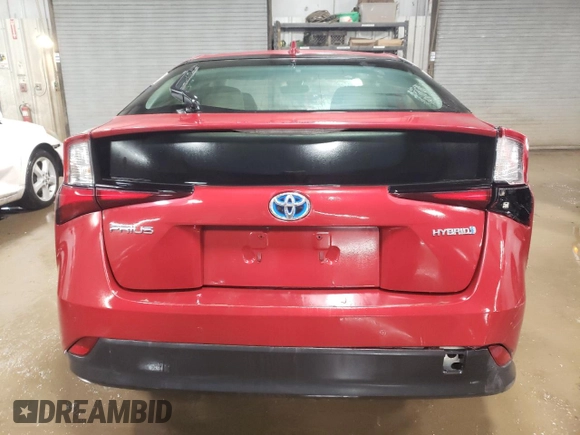 2019 Toyota Prius L Eco z VIN JTDKARFUXK3075083, wystawiony jako Copart lot #43968505 z przebiegiem 72 396 mil mil oraz Szkoda całkowita • Salvage title. Historia ofert i sprzedaży dostępna na DreamBid. Obrazek 6.