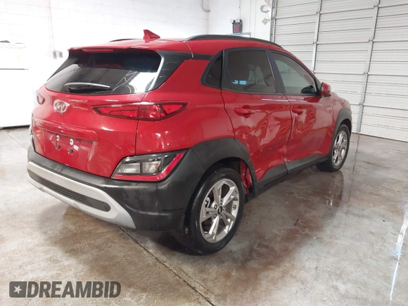 2022 Hyundai Kona SEL with VIN KM8K32AB7NU891234, listed as a IAAI auction lot 41329880 with 20,486 mi miles. Bid and sale history available at carsss.com. Image 4.