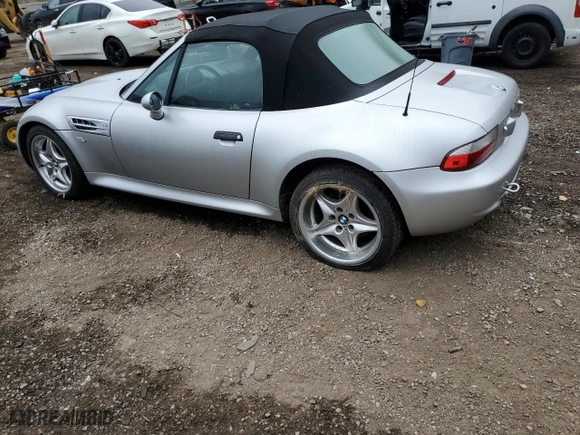 2000 BMW Z3 M 3.2L with VIN WBSCK9346YLC93385, listed as a Copart auction lot 77969304 with 90,986 mi miles and Salvage Title. Bid and sale history available at carsss.com. Image 2.