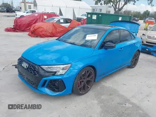 2022 Audi RS 3 with VIN WUAG4DGY2NA907150, listed as a IAAI auction lot 41693580 with 39,024 mi miles. Bid and sale history available at carsss.com. Image 23.