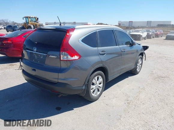 2013 Honda CR-V EX-L with VIN 2HKRM4H78DH610001, listed as a IAAI auction lot 41847397 with 98,239 mi miles. Bid and sale history available at carsss.com. Image 4.