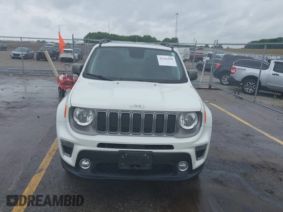 2020 Jeep Renegade Limited with VIN ZACNJBD12LPL42952, listed as a IAAI auction lot 42361858 with 54,058 mi miles and . Bid and sale history available at DreamBid. Image 12.