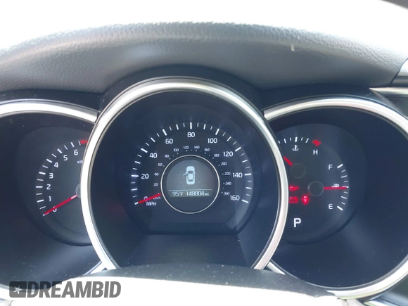 2014 Kia Optima LX with VIN 5XXGM4A78EG296882, listed as a IAAI auction lot 42126103 with 148,004 mi miles. Bid and sale history available at carsss.com. Image 7.