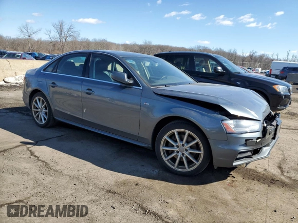 2016 Audi A4 Premium with VIN WAUBFAFL9GN015797, listed as a Copart auction lot 47140885 with 178,053 mi miles and Salvage Title. Bid and sale history available at carsss.com. Image 4.