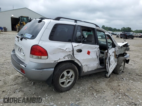 2006 Hyundai Santa Fe GLS with VIN KM8SC13D56U107014, listed as a Copart auction lot 65614624 with 0 mi miles and Salvage Title. Bid and sale history available at carsss.com. Image 3.