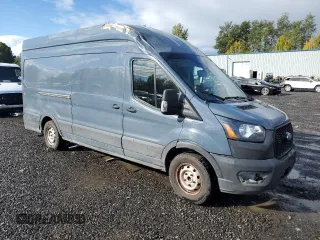 2020 Ford Transit Cargo with VIN 1FTBR3X83LKA28380, listed as a Copart auction lot 76829154 with 63,008 mi miles and Salvage Title. Bid and sale history available at DreamBid. Image 4.