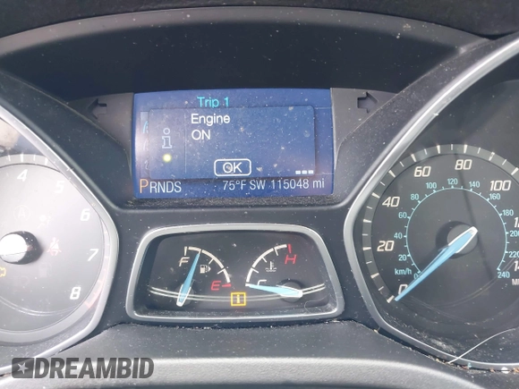 2013 Ford Focus SE with VIN 1FADP3F22DL333107, listed as a IAAI auction lot 41927543 with 115,048 mi miles and . Bid and sale history available at carsss.com. Image 7.