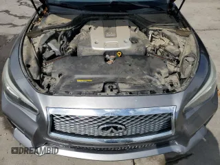 2015 Infiniti Q50 Premium with VIN JN1BV7AR7FM392009, listed as a Copart auction lot 55526505 with 110,884 mi miles and Salvage title. Bid and sale history available at DreamBid. Image 11.