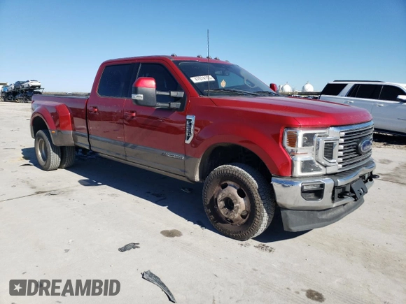 2022 Ford F-350 XL with VIN 1FT8W3DT9NEE66057, listed as a Copart auction lot 47074105 with 179,532 mi miles and Salvage Title. Bid and sale history available at DreamBid. Image 4.